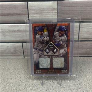 Topps Dual Player Card with Red and White Highlights